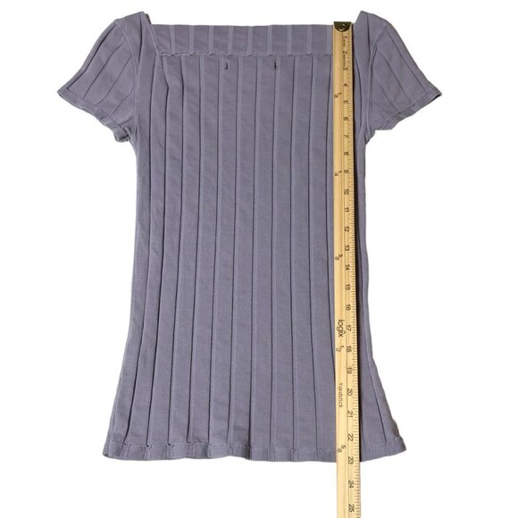 Free People We the Free Ahoy Ribbed T-Shirt in Valley Lilac Size Small‎ - Picture 7 of 7